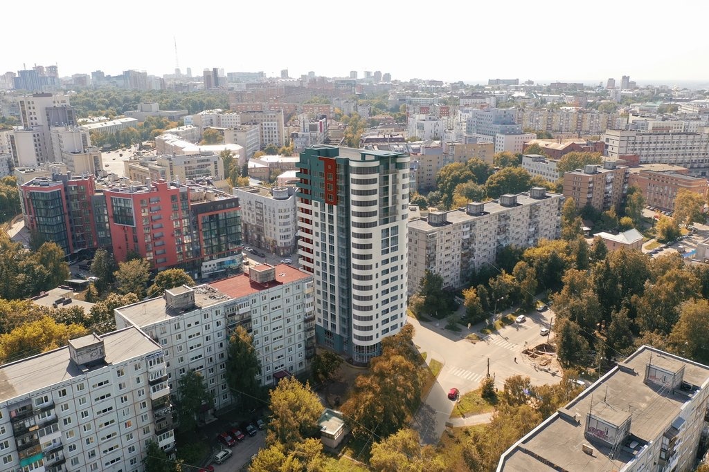 Экологичный 19-этажный жилой комплекс построили в Нижнем Новгороде